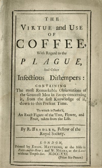 Pamphlet Explaining the Virtue and Use of Coffee by Richard Bradley